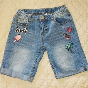 Size 12 "Total Girl" Blue Jean Shorts
